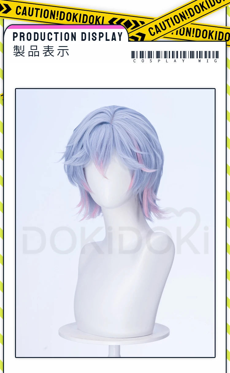 IN STOCK MIKUOO Mikuu Wig Game Cosplay DokiDoki Men 35cm Short Hair Rabbit Hole Men Ver Free Wig Cap