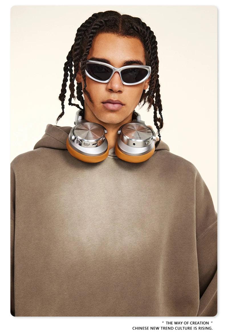 ZODF Autumn Winter Monkey Washed Fleece Hoodies For Men Unisex Basic 360gsm Warm Knitted Hooded Pullovers Coats HY0903