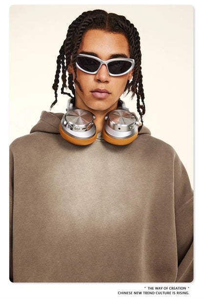 ZODF Autumn Winter Monkey Washed Fleece Hoodies For Men Unisex Basic 360gsm Warm Knitted Hooded Pullovers Coats HY0903