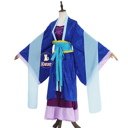 Anime The Apothecary Diaries Lihua Cosplay Costume Blue Dress Hanfu Outfit Kusuriya No Hitorigoto Halloween Party for Women Girl