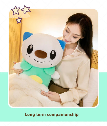 35/80cm Oshawott Pokemon Plush Toys Large Anime Doll Cute Pillow Cartoon Samurot Pokémon Plushie Stuffed Gift for Kids Christmas