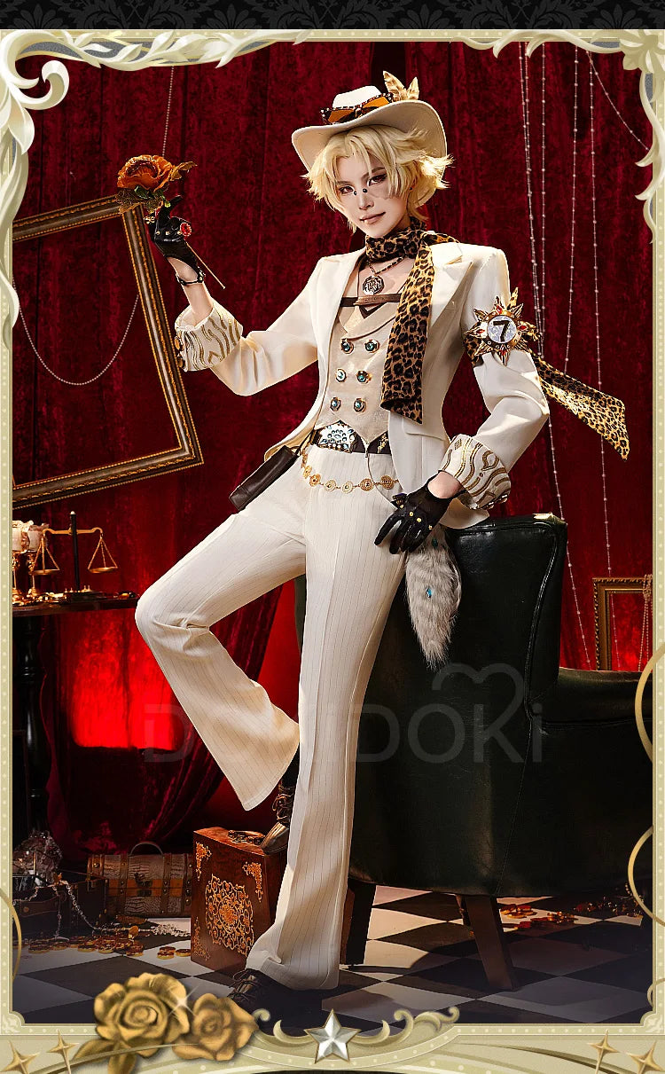 Norton Campbell Prospector Cosplay Costume Identity V DokiDoki-SR Men Uniform Norton Campbell Cosplay Hat