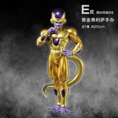 Bandai In Stock Original Dragon Ball Ichiban Kuji Back To The Theater Golden Frieza Super Saiyan God Vegeta Action Figure Model