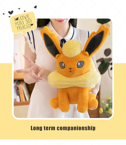 45/80cm Flareon Pokemon Plush Toys Large Anime Doll Cute Pillow Cartoon Giant Pokémon Plushie Stuffed Gift for Kids Christmas
