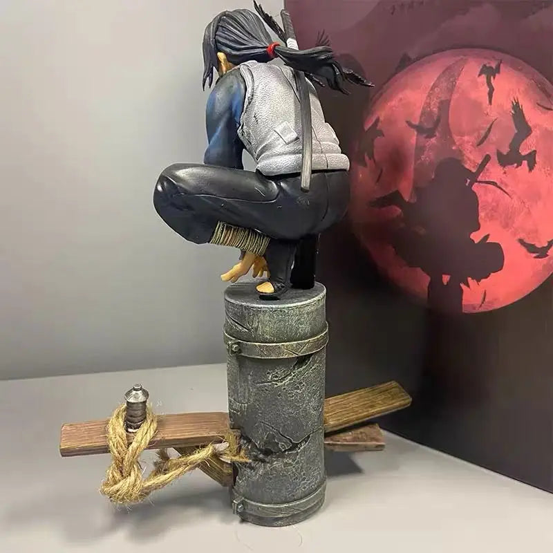 2026 Anime Naruto Anbu Uchiha Itachi Tsukuyomi Sharingan Squatting In·Stock Figure Pvc Model Decoration Collection Toy Gift Ship