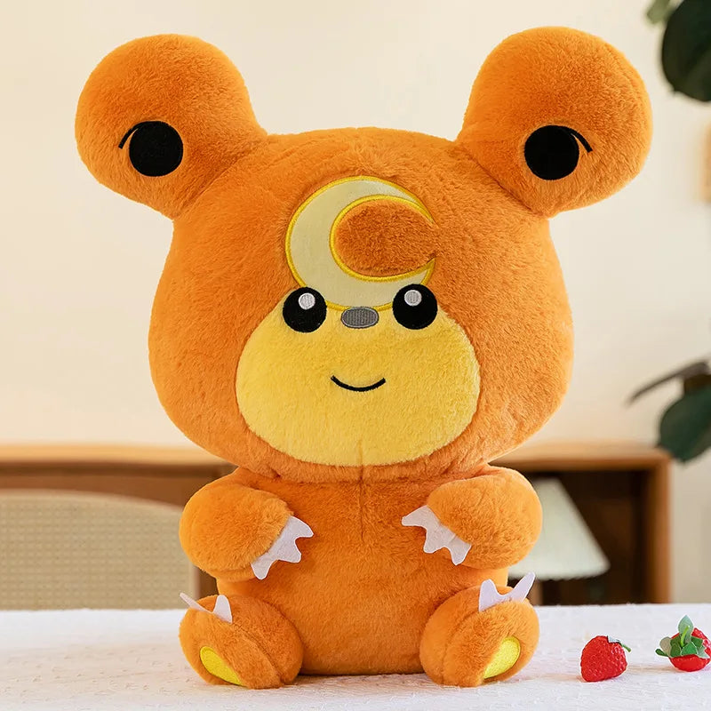 30/80cm Large Teddiursa Pokemon Plush Toys Anime Doll Cute Pillow Cartoon Giant Pokémon Plushie Stuffed Gift for Kids Christmas