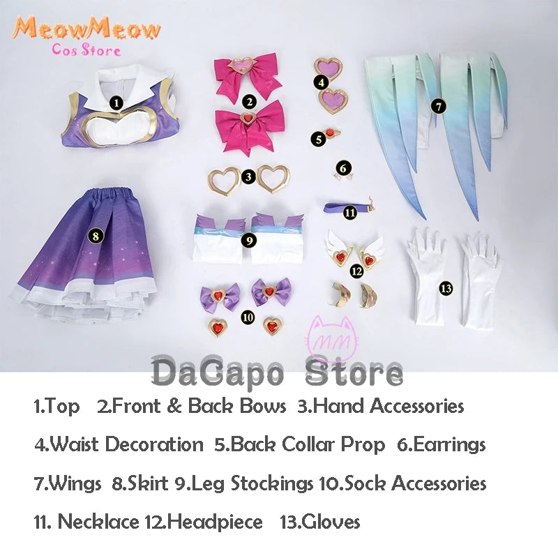 DokiWatch Kiriko Cosplay Set Polyester Overwatch 2