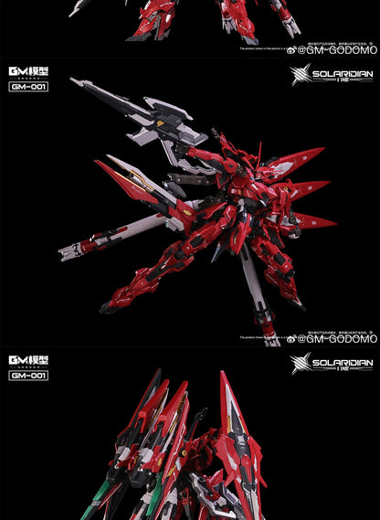 GM Model SOLARIDIAN 1/72 Assembly Model Kit Toy GODOMO GM-001 Alloy Skeleton Robot Action Figure Plastic Model Kits Collection