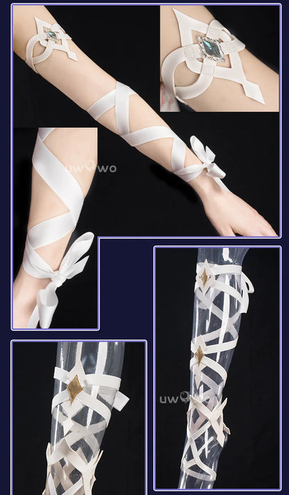 PRE SALE UWOWO Columbina Cosplay Game Genshin Impact Columbina 'Damselette' Snezhnaya Cosplay Costume Halloween Costume