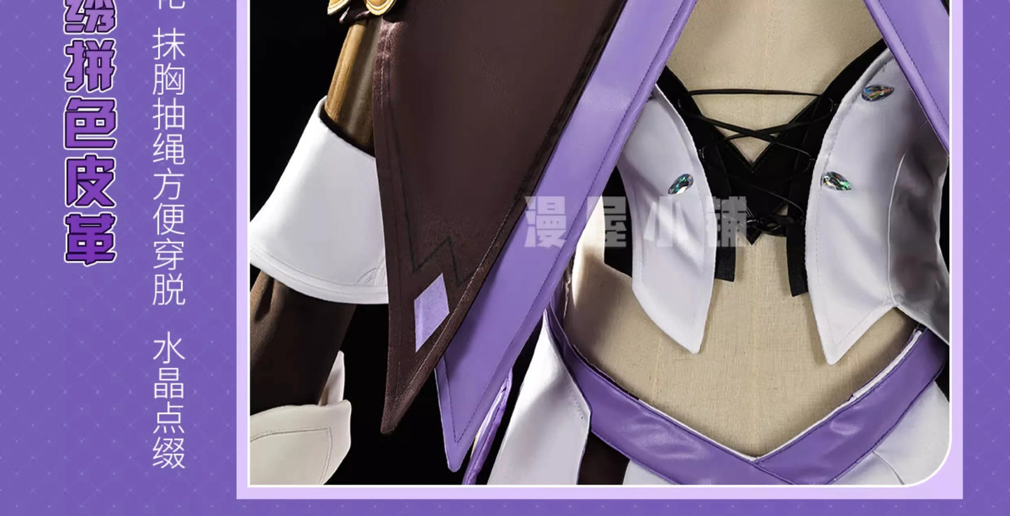 Honkai Impact 3 Elysia Miss Pink Elf Cosplay Costume Wig Dress Headwear Uniform Halloween Party for Women Girls Carnival iCoser