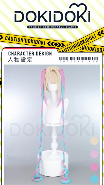 IN STOCK KAngel / Ame-chan Cospaly Wig Game NEEDY GIRL OVERDOSE Cosplay DokiDoki Halloween NEEDY GIRL OVERDOSE Cute Wig Free Cap
