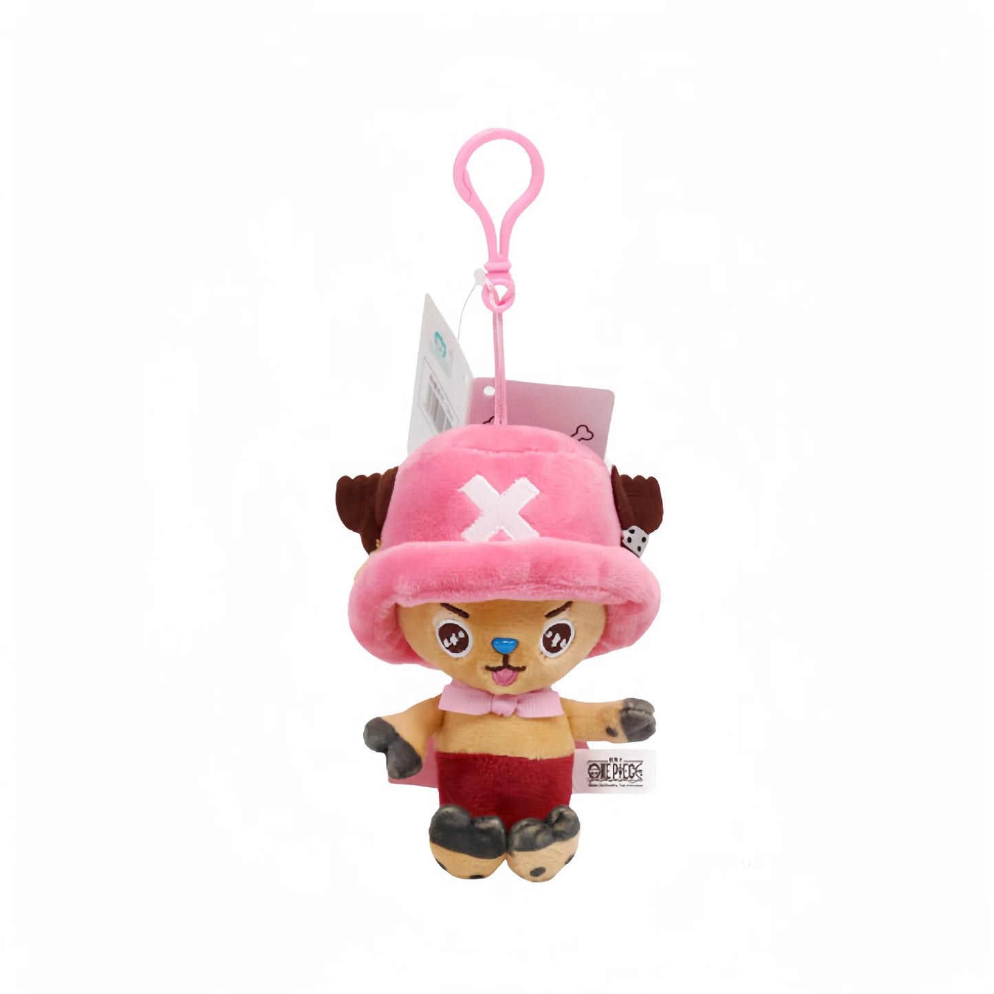 New 12cm Genuine One Piece Pendant Doll Plush Pendant Anime Surrounding Luffy Qiaoba Cartoon Creative Backpack Pendant Gift