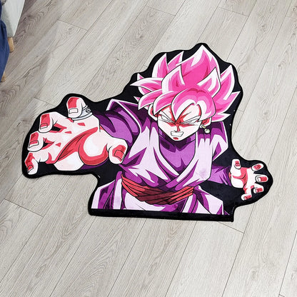 Irregular Rugs Anime Dragon Ball Z Wishing Dragon Goku Super Saiyan 4 Customize Rug Handmade Carpet Area Rug for Home Decor