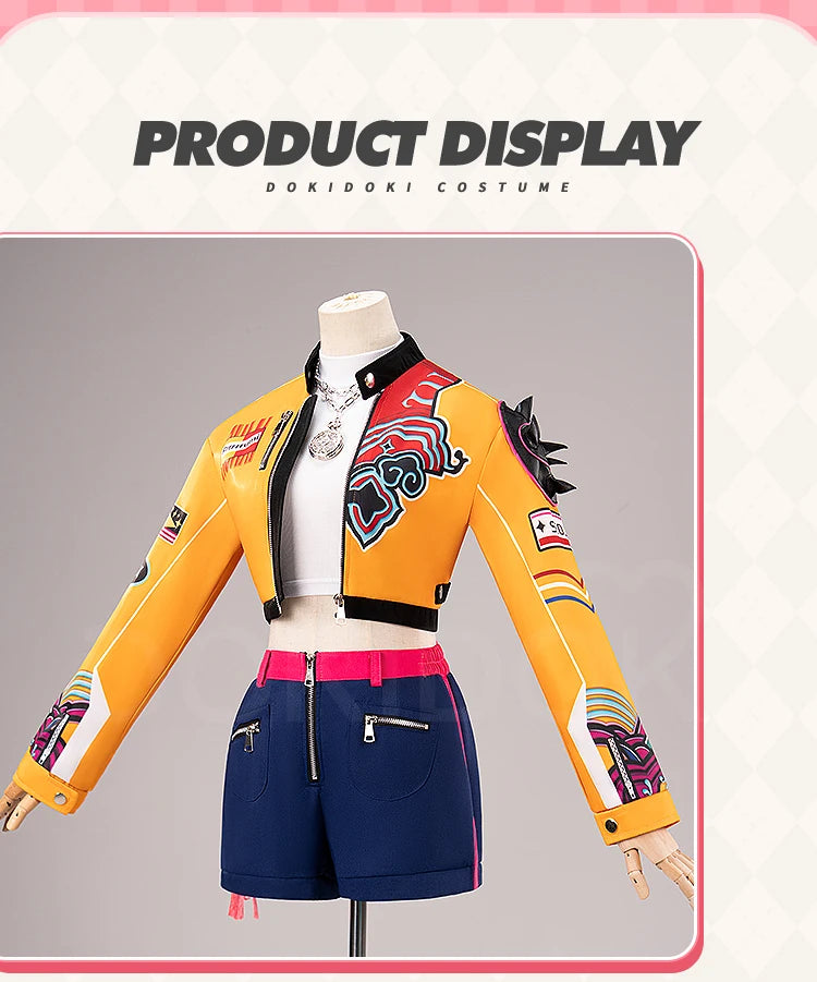 IN STOCK Rumii Zoeyy Miraa Cosplay Costume【XS-3XL】DokiDoki-N Women Yellow Suit Rumii Costume Halloween Cosplay How It's Done