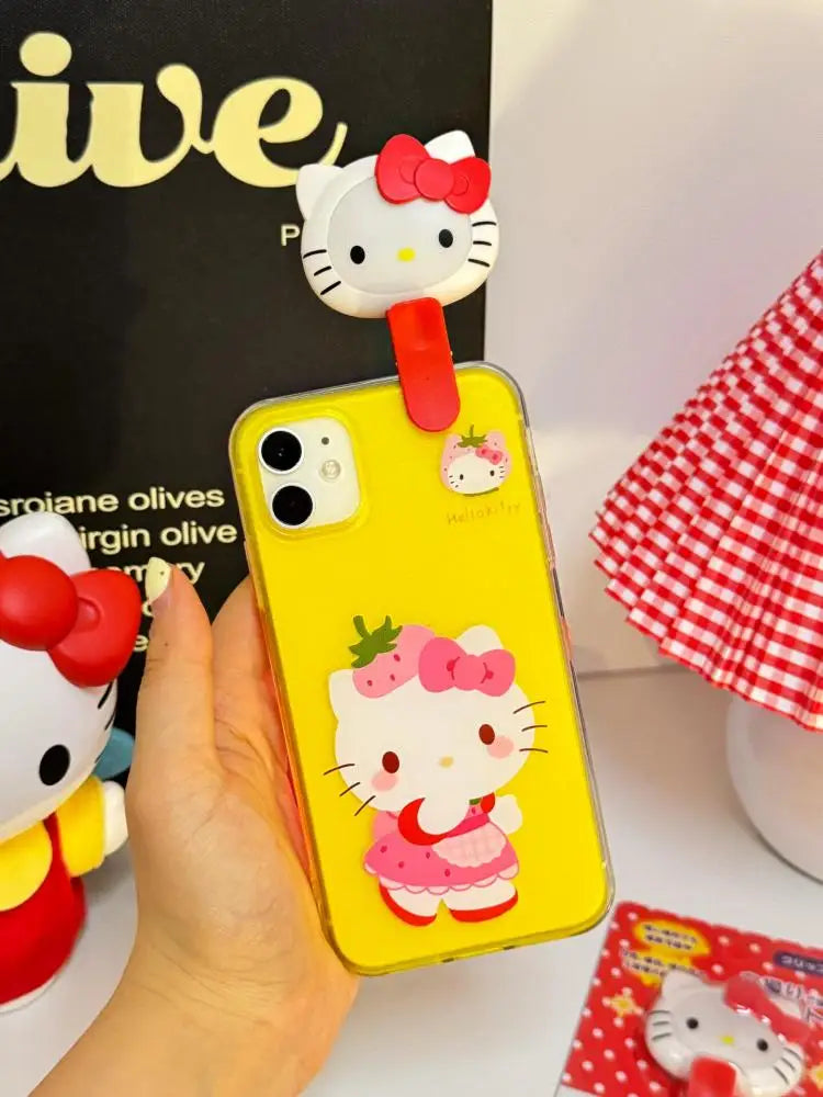 New Small And Exquisite Cartoon Cute Hello Kitty Luminous Toy Girls Mini Portable Selfie Supplement Light Atmosphere Lights