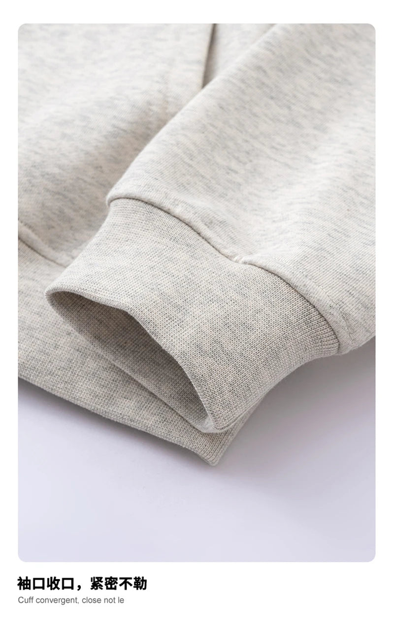 ZODF Trendy 2025 Heavy Weight 445gsm Zipper Hoodies For Man Unisex Casual Zip-up Hooded SweatShirts Coats HY1102