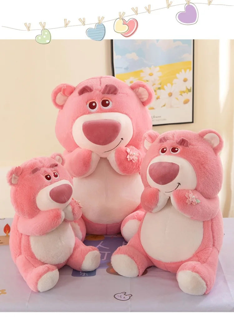 40/55/70cm Super Big Size Lotso Disney Cartoon Anime Plush Stuffed Doll Kawaii Room Decoration Plush Pillow Kids Holiday Gift
