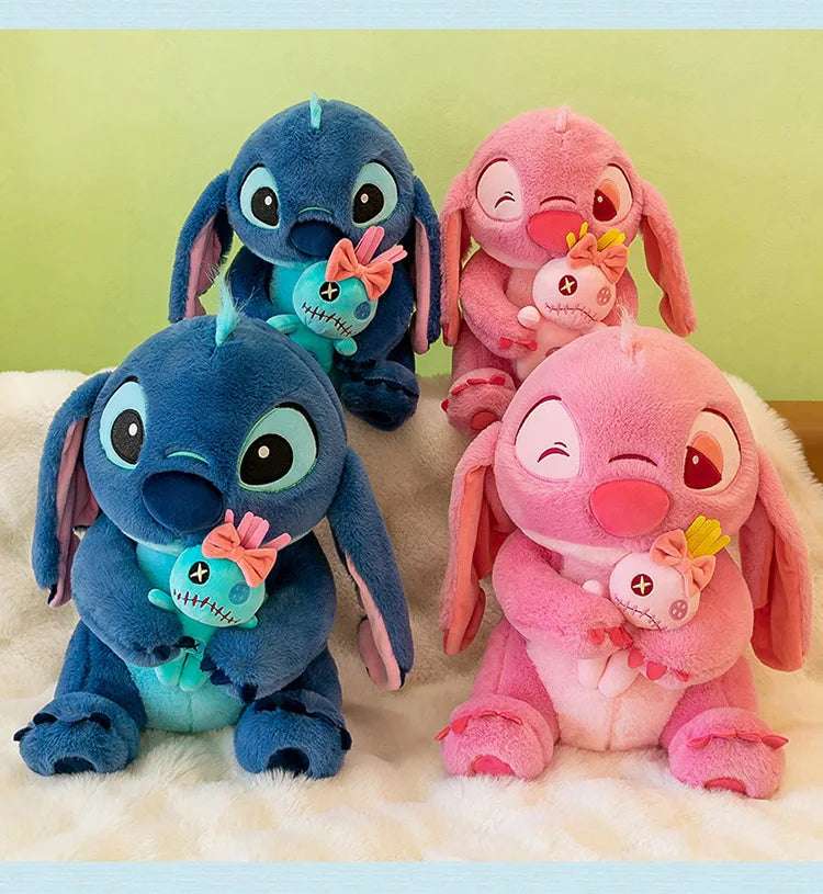 45/60/75CM Big Size Disney Stitch Kawaii Anime Plush Stuffed Doll Room Decoration Plushies Children Pillow Ornament Holiday Gift