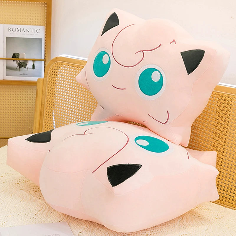 40/75cm Jigglypuff Pillow Pokemon Plush Toys Anime Doll Cartoon Cushion Large Pokémon Plushie Kawaii Stuffed Gift for Kids Xmas