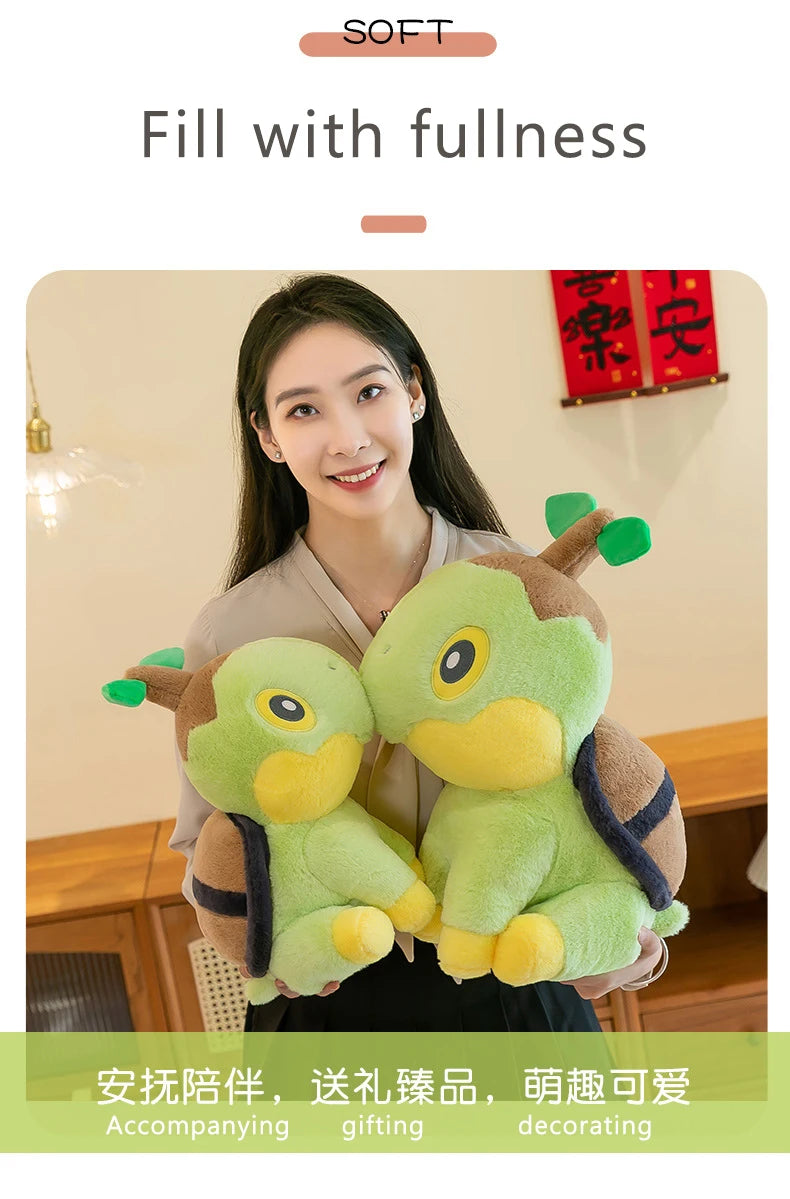 35/80cm Large Turtwig  Pokemon Plush Toys Anime Doll Cute Pillow Cartoon Giant Pokémon Plushie Stuffed Gift for Kids Christmas