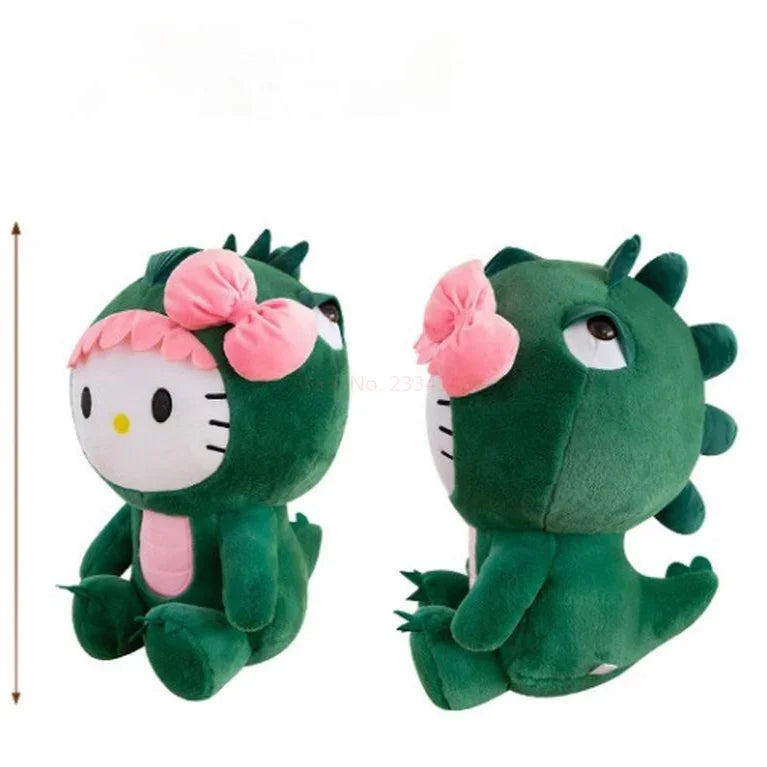 35cm Aoger Hello Kitty Cos Dinosaur Kawaii Cartoon Plush Doll Toys Soft Throw Pillow Back Cushion Girls Birthday Toyd Gifts