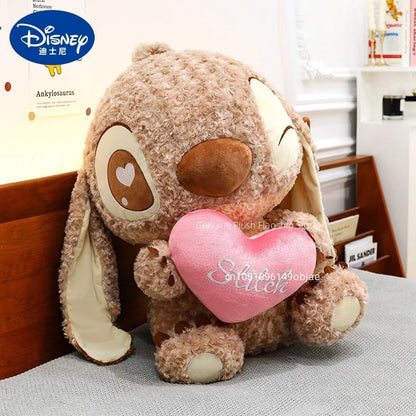 45/60/70cm Big Size Curly Stitch Disney Anime Plush Stuffed Doll Kawaii Coffee Plushies Pillow Ornaments Children's Holiday Gift