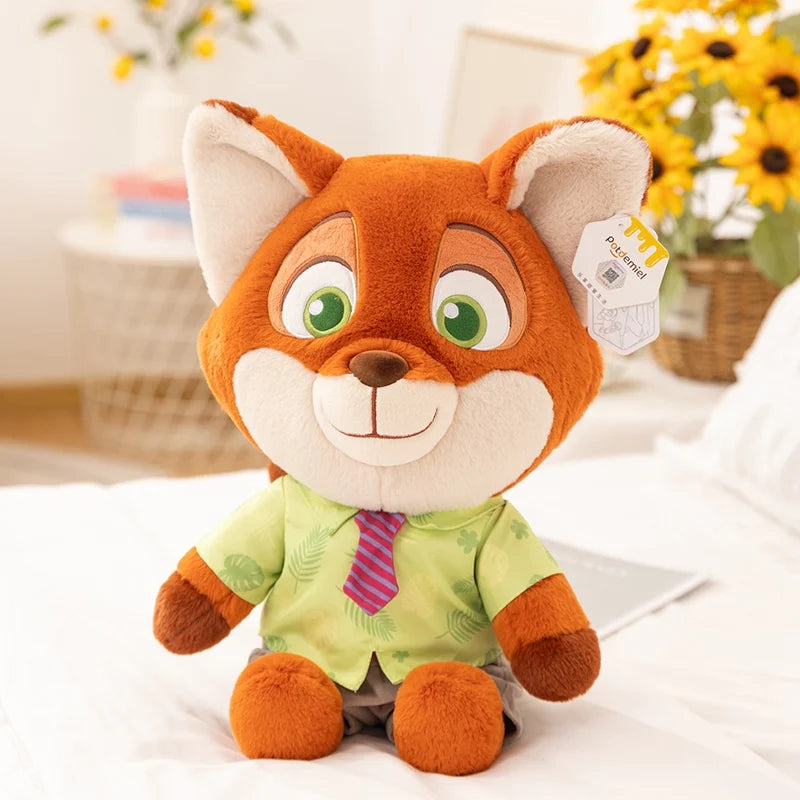 anime Zootopia Judy Plush Toy Doll Nick Doll Ornaments Children Sleeping Pillow Cushion Couple Holiday Gifts Kids Birthday Gift