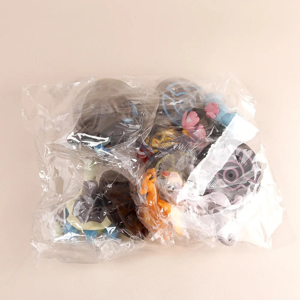 Pokemon 6 Pcs/Set Anime Figure Pikachu 6-7cm Figure Charizard Blastoise Squirtle Bulbasaur Action Figures Model  toys Gifts