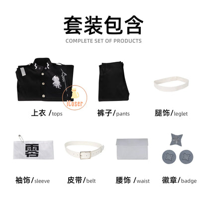 iCoser The Hundred Line Takumi Sumino Cosplay Costume Wig Battle Uniform Last Defense Academy Halloween Party Women Men Festival