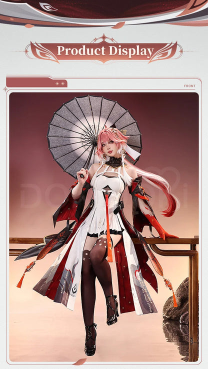 IN STOCK Changli Cosplay Costume Game Wuthering Waves DokiDoki-SR Women Costume Changli Cosplay Metal Accessories