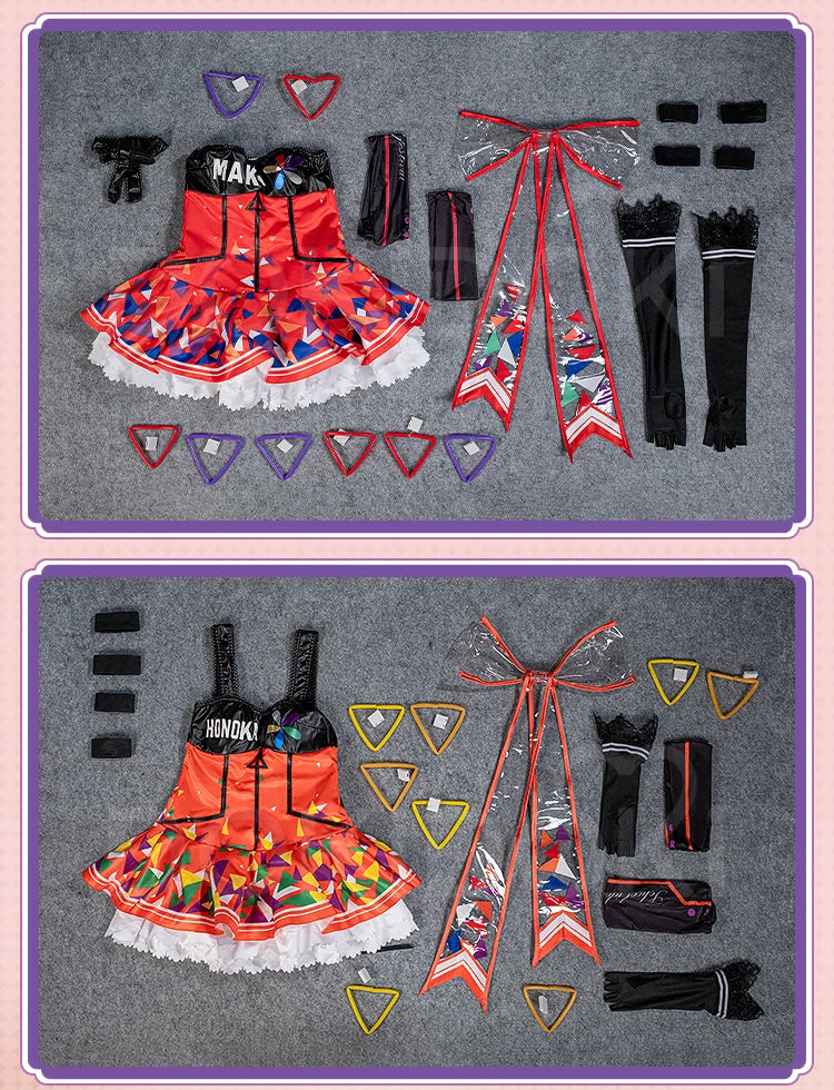 Honoka Kousaka Kotori Minami Tojo Nozomi Rin Hoshizora Cosplay Costume Anime LoveLive! Cosplay DokiDoki-R Women Cute Dress