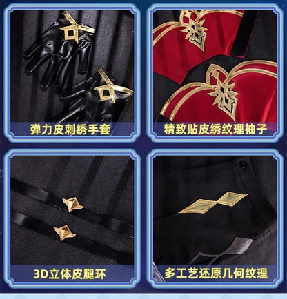 iCoser Genshin Impact Dahlia Cosplay Costume Wig New Skins Uniform Hat Festival Halloween Party for Women Men Carnival Outfit