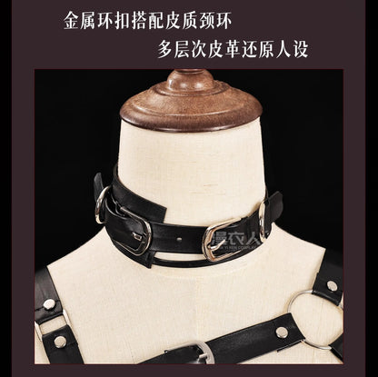 Love and Deepspace Heroines Cosplay Costume Red Dress Enchanting Veil Uniform Sylus Relentless Conqueror MC Halloween Women Girl