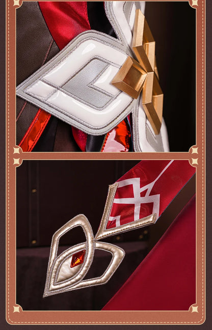 Genshin Impact Alice Cosplay Costume Wig Dress Headwear Ring Game Uniform Halloween Party for Women Girls Role Play Outfit Props