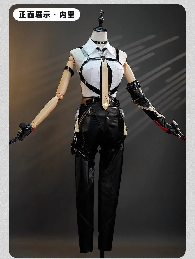 iCoser Zenless Zone Zero Evelyn Chevalier Cosplay Costume Wig Uniform Headwear Earrings Stars of Lyra Halloween Women Carnival