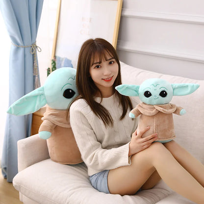18cm Disney Yoda Baby Plush Toy Master Aliens Stuffed Anime Cartoon Baby Dolls Fill Toy Kawaii Gift Decorations Girls Kids Gift