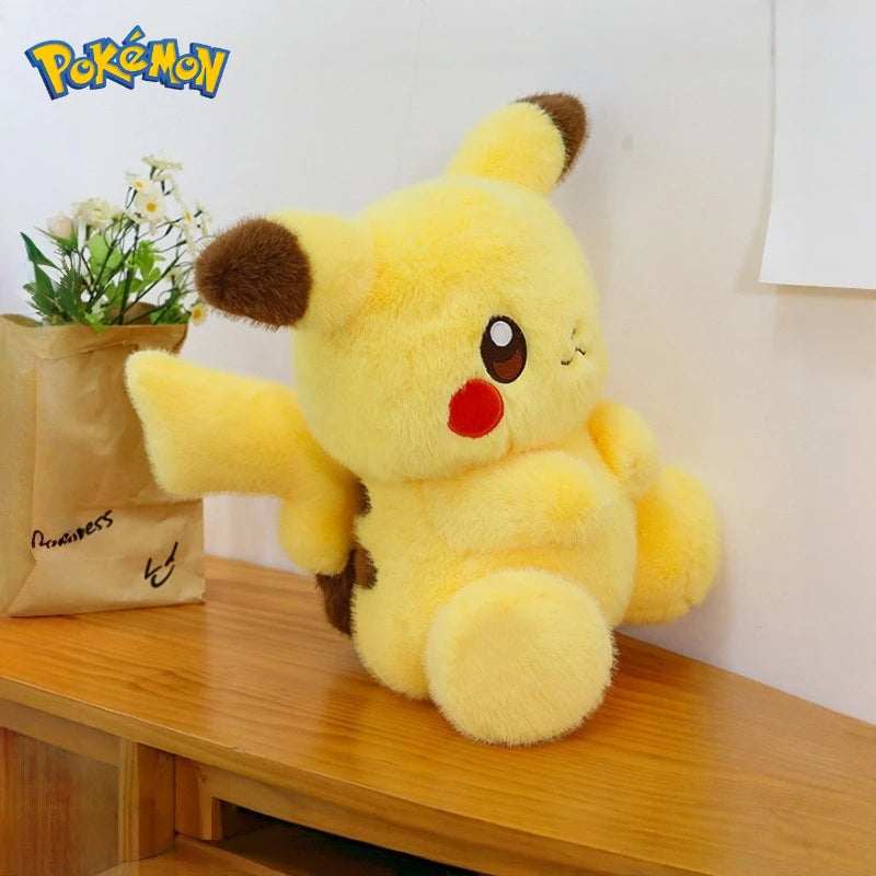 35/45/60CM Pikachu Pokémon Plushie Cartoon Anime Kawaii Peluche Comfortable Soft Doll Cushion Children Room Decoration Toy Gift