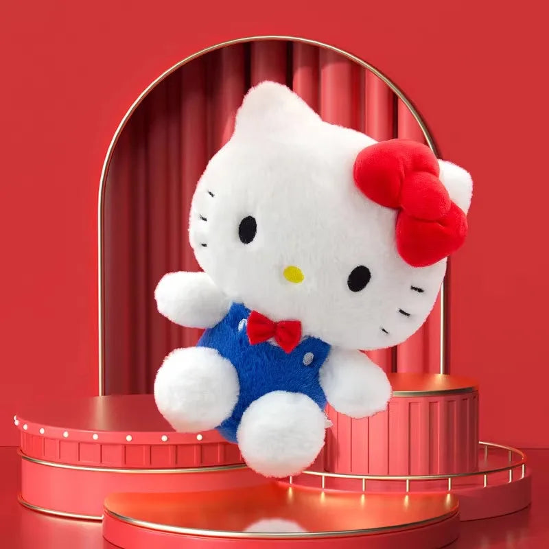 Genuine Sanrio 50th Anniversary Hello Kitty Stuffed Toys Pendant Plush Toys Doll Keyring Anime Keychain Birthday Christmas Gift
