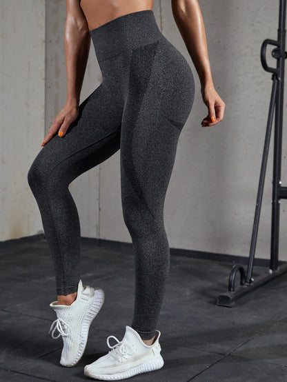 Women High Waist Seamless Yoga Leggings Butt Lift Curves Fitness Workout Tights Elastic Gym Training Pants