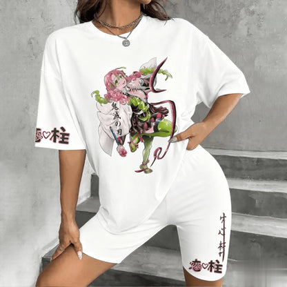 Demon Slayer Anime Women Men Short Sleeve T Shirt Summer Cotton Streetwear Casual Japanese Cartoon Print Graphic Tee Y2k Clothes