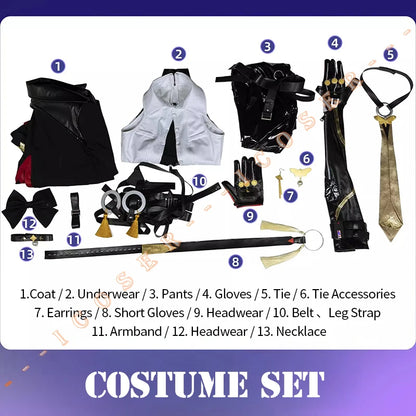 iCoser Zenless Zone Zero Evelyn Chevalier Cosplay Costume Wig Uniform Jacket Headwear Earrings Stars of Lyra Halloween for Women