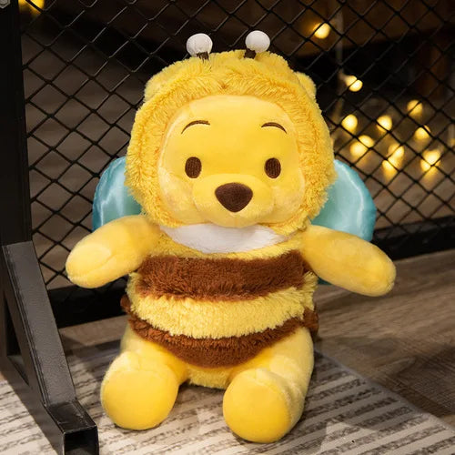 50cm Genuine Disney Bee Winnie The Pooh Plush Toys Pillow Kawaii Anime Bear Stuffed Doll Toys For Children's Birthday Xmas Gifts