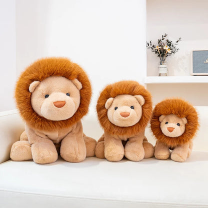 Super Soft Lion Plush Toy Sitting Or Lying Down Stuffed Animal Cuddly Animal Lion Plushies Huggble Pillow Cushion Boy Girl Gift