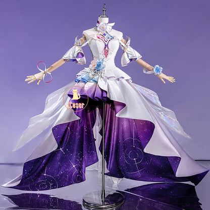 Honkai Star Rail Cyrene Cosplay Costume Wig Dress Headwear New Skin Outfit Elysia Amphoreus Halloween Party Women Girls Props