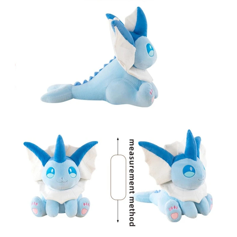 30/80cm Vaporeon Pokemon Eevee Large Plush Toys Aquali Doll Cute Ornament Stuffed Plushie Pillow Pokémon Gift for Children