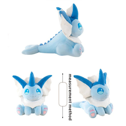 30/80cm Vaporeon Pokemon Eevee Large Plush Toys Aquali Doll Cute Ornament Stuffed Plushie Pillow Pokémon Gift for Children