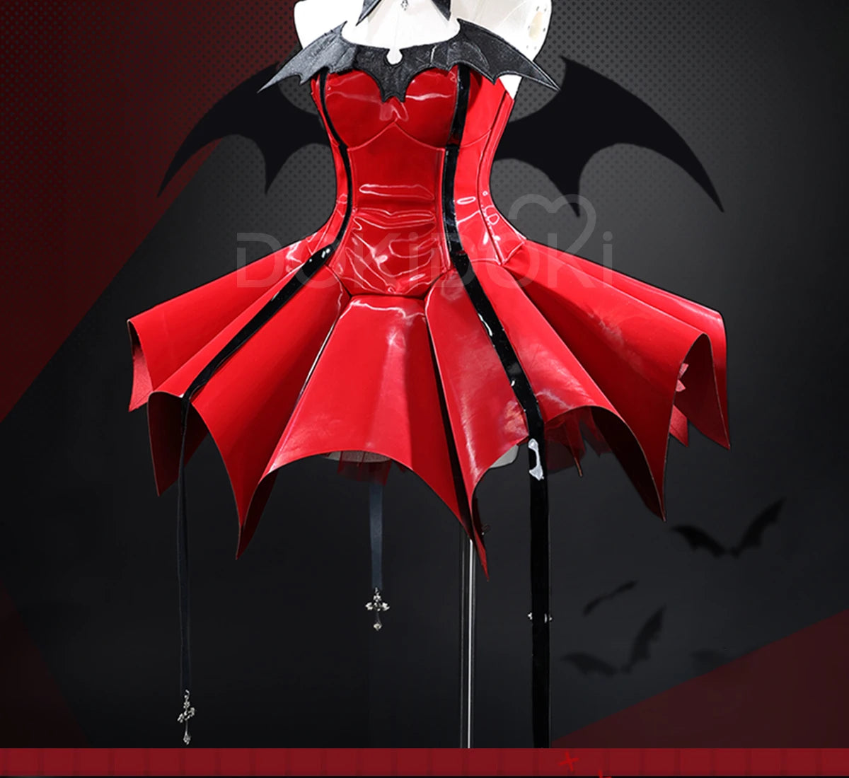 Tsukiyomi Utau Cosplay Costume Anime Shugo Chara Cosplay DokiDoki-R Women Cute Red Dress Tsukiyomi Utau Devil Cosplay Christmas