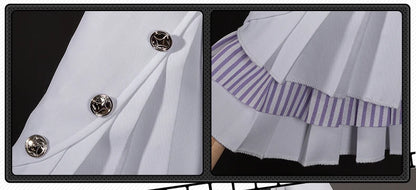 Zenless Zone Zero Vivian Cosplay Costume Wig Dress Uniform Headwear Mockingbird Carnival Halloween Party for Women Girls Props