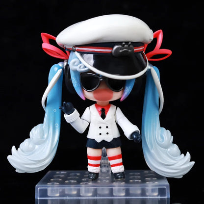 10cm/3.94in #1939 Hatsune Miku Anime Figure 15th Anniversary Strawberry Miku Action Figure #1940 Miku Collection Model Doll Toys
