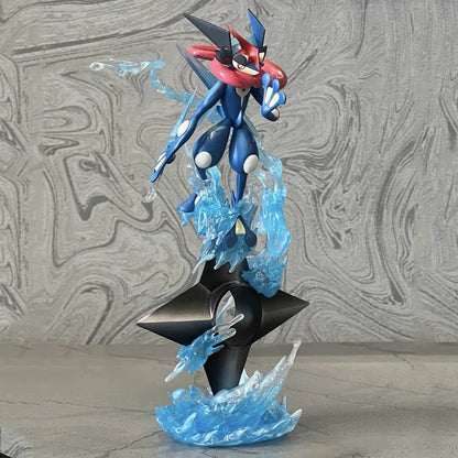 20cm GK Greninja Pokemon Anime Figure Water Shuriken Evolved Pet Elf Statue Creative Doll Ornament Model Kids Christmas